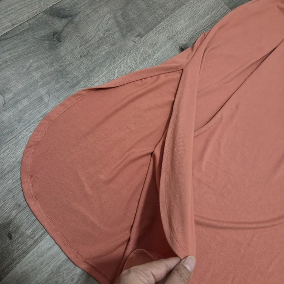 Zenana Coral Smocked Waist Maxi Skirt Stretchy Side Slit Lounge Resort Skirt - Picture 5 of 8